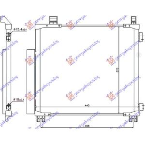 HLADNJAK KLIME 1.0 - 1.3 BENZIN 1.4DIZEL 415x375x16 TOYOTA IQ (2009-2016) (OEM: 88460-74010, 8846074010)