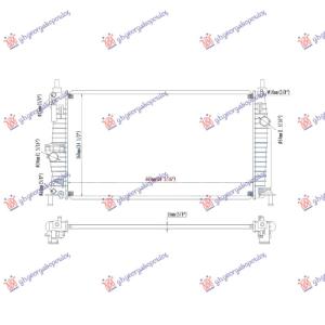 HLADNJAK MOTORA 1.6 BENZIN (AUTO) (672x376) MAZDA 3 SDN-H/B (BL) (2008-2013) (OEM: Z6811520Y)