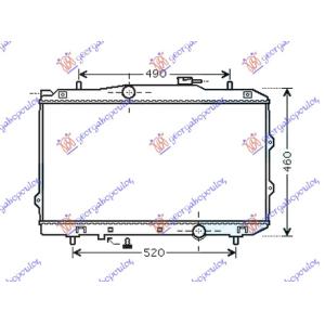 HLADNJAK 1.6i - 16V +/ - A/C (x37.5x67x16) 06 - 09 KIA CERATO (2004-2009) (OEM: 25310-2F840, 253102F840)