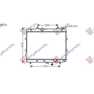 HLADNJAK MOTORA 1.6 CRDi +/ - AC (37x51x26 KIA CERATO (2004-2009) (OEM: 253102F700)