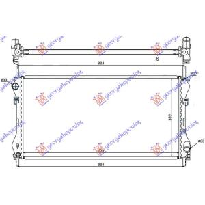 HLADNJAK MOTORA 2.0CC TDI - TDCI +/ - A/C (77x40) FORD TRANSIT (2000-2006) (OEM: 1C1H8005FD, 4104714)