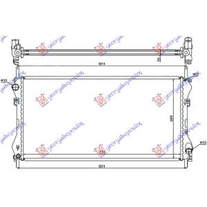 HLADNJAK MOTORA 2.0CC TDI-TDCI (+/-AC) (77x40) (NRF) FORD TRANSIT 2000-2006 (FA/FB/FZ/FC) (OEM: 1671800, 1C1H8005FD, 4070925)
