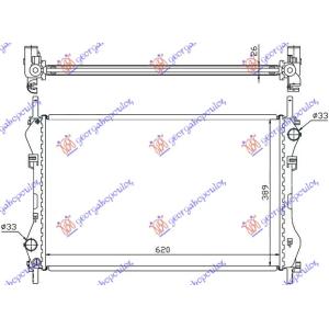 HLADNJAK MOTORA 2.4 TD - TDi - AC (62x40x26) FORD TRANSIT (2000-2006) (OEM: 4596701, YCIH8005B01BE)