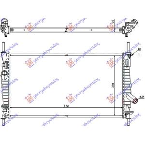 HLADNJAK MOTORA 2.0 TDi +/ - A/C (67x38x26) FORD TRANSIT (2000-2006) (OEM: 4714582, 4C118005AB, 4C118005AC)