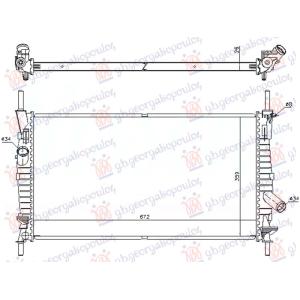 HLADNJAK MOTORA 2.0 DIZEL (+/-AC) (670x380x26) (NRF) FORD TRANSIT 2000-2006 (FA/FB/FZ/FC) (OEM: 1671801, 4714582, 4719006)