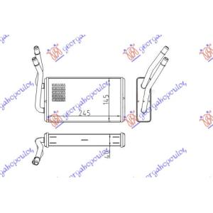 GREJAC KABINE (B) - AC (247x146) FORD TRANSIT (2000-2006) (OEM: 4042575)