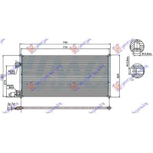 HLADNJAK KLIME 1.8i16V - 1.8TDCI (74.7x36) FORD TRANSIT CONNECT (2003-2010) (OEM: 4488406)