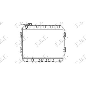 HLADNJAK 2.4D (45x52) TOYOTA HI-LUX (YN 85) 2WD (1989-1994) (OEM: 16400-54610, 1640054610)