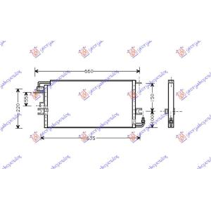 HLADNJAK KLIME (54X27.2) TOYOTA HI-LUX (YN 85) 2WD (1989-1994) (OEM: 88460-89115, 8846089115)