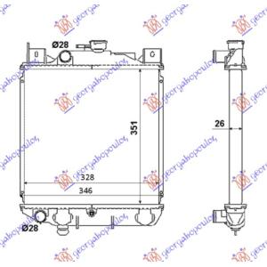 HLADNJAK 1.6i 16V +/ - AC (35x33x2.6) SUZUKI SWIFT H/B (1990-1992) (OEM: 1770071C00)