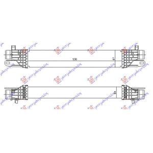 HLADNJAK INTERKULERA 1.4 TB BENZIN (530x100x64) ALFA ROMEO GIULIETTA (2010-) (OEM: 50514473)