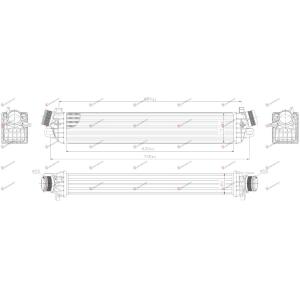 HL. INTERKULERA 1.8 TBI BENZIN (630x110) ALFA ROMEO GIULIETTA (2010-) (OEM: 50514475)