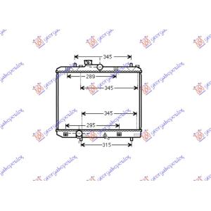HLADNJAK MOTORA (MAN) (375x500x16) (KOYO) SUZUKI SPLASH (2013-2014) (OEM: 17700-73KA0, 1770073KA0, 1770073KC0)