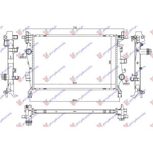 HLADNJAK MOTORA 2.0 MJTD DIZEL (MAN/AUTO) (620x396x26) - ALFA ROMEO TONALE (2022-) (OEM: 51965905, 68260449AA)