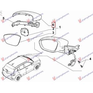 POKLOPAC RETROVIZORA (O) Leva str. ALFA ROMEO JUNIOR (2024-) (OEM: 735773480)