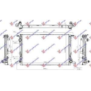 HLADNJAK 2.9 - 3.0 TFSi A/T - 3.0 TDi A/T AUDI Q7 (2015-2019) (OEM: 8W0121251AB, 8W0121251H, 8W0121251N)