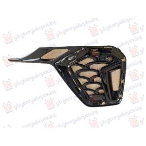 RESETKA PREDNJEG BRANIKA CRNA (PDC SENZOR) (S-LINE) Desna str. AUDI Q7 2024- (4MB/4MG/4MQ) (OEM: 4M0807682AP, 4M0807682APT94)