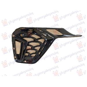RESETKA PREDNJEG BRANIKA CRNA (PDC SENZOR) (S-LINE) Leva str. AUDI Q7 2024- (4MB/4MG/4MQ) (OEM: 4M0807681AP, 4M0807681APT94)
