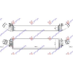 HL.INTERC. 3.0DIZEL 710x160x80 CEVI 66mm AUDI A7 (2014-2018) (OEM: 4G0145805L, 4G0145805N)