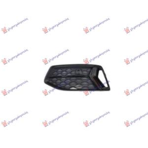 RESETKA PREDNJEG BRANIKA CRNA/SJAJ-CRNA (PDS SENZOR) Leva str. AUDI A6 (2018-) (OEM: 4K0807647DT94)