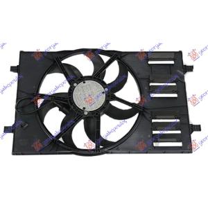 VENTILATOR KOMPLET (412mm) (400W) (4pin) AUDI Q3 (F3) SPORTBACK (2019-) (OEM: 5Q0121203AA, 5Q0121203AB, 5Q0121203BB)