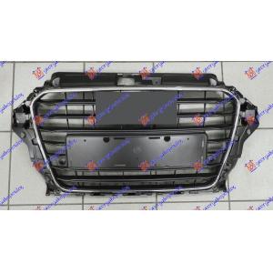 PVC MASKA SIVA SA HROM OKVIROM (PDS) AUDI A3 3D/SPORTBACK (2012-2016) (OEM: 8V38536511QP)