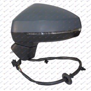 RETROVIZOR ELEKTRICNI PM PREKLAPAJUCI MIGAVCEM (12 PIN) Leva str. AUDI A3 3D/SPORTBACK (2012-2016) (OEM: 8V0857527DGRU, 8V0857535E, 8V1857409G9B9)