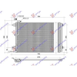 HLAD. KL. 2.0-6.3BEN 3.0-4.2DIZ 675x440 AUDI A8 (2013-2017) (OEM: 4H0260403E, 4H0260403L)