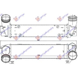 HLADNJAK INTERCOOLERA 2.0-3.0 TD (508x130x105) BMW X1 (E84) (2009-2013) (OEM: 17517540035, 17517800682)