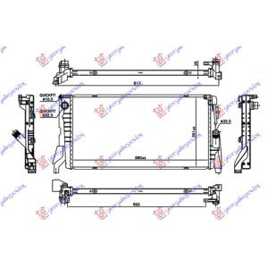 HLADNJAK 1.5 (216i/218i) BENZIN DIZEL-AUTOMATIK BMW X1 (F48) (2015-2019) (OEM: 17117617638, 17117617639)