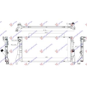 HLADNJAK 1.5 (216i/218i) BENZIN MANUAL-AUTOMATIK BMW X1 (F48) (2015-2019) (OEM: 17117617593, 17117617594, 17117617595)