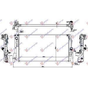 HLADNJAK 1.5 (216i-218i) BENZIN AUTO BMW X1 (F48) (2015-2019) (OEM: 7644879, 17117644879)