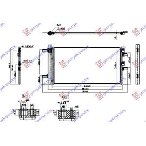 HLADNJAK KLIME 1.5 (225xe) HIB-BENZIN 620x340x16 BMW X1 (F48) (2015-2019) (OEM: 64539286712)