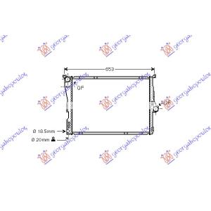 HLADNJAK MOTORA ZA SVE MODELE BENZIN (MAN) (600x460x32) 1 CEV (NRF) BMW SERIES 1 COUPE/CABRIO 2007-2013 (E82/E88) (OEM: 17117521048, 17117559273)