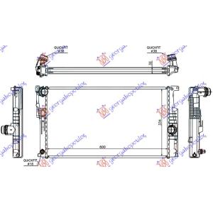 HLADNJAK 1.6 BENZIN - 2.0 DIZEL BMW SERIES 1 (F21/20) 3/5D (2011-2015) (OEM: 17117600516, 17118672102)