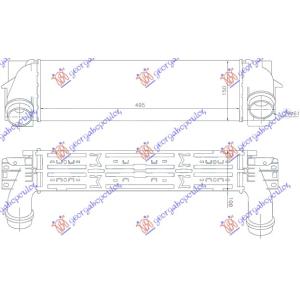 HLADNJAK INTERCOOLERA 3.0 DIZEL (495x145) BMW X3 (F25) (2011-2014) (OEM: 17517823571)