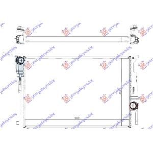 HLADNJAK MOTORA BENZIN-DIZEL MANUAL (600x390x32) BMW X3 (F25) (2011-2014) (OEM: 17117823567, 17118623368)