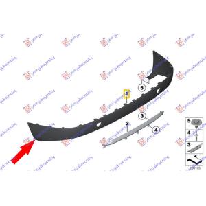 SPOJLER ZADNJEG BRANIKA SA SENZOROM BMW X3 (F25) (2011-2014) (OEM: 51127258428)