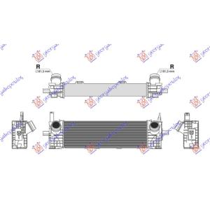 HLADNJAK INTERCOOLERA 2.0 DIZEL (540x170x80) BMW X3 (G01) (2017-) (OEM: 17518582879)