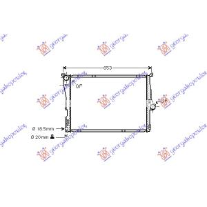 HLADNJAK MOTORA BENZIN MANUAL/AUTOMATIK 600x460 1 CEV BMW SERIES 3 (E90/91) SDN (2008-2012) (OEM: 17117521046, 17117521048, 17117553111)