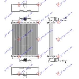 HLADNJAK DODATNI BENZIN-DIZEL (185x156x26) BMW SERIES 3 (F30/F31) SDN/S.W. (2012-2014) (OEM: 17117600697)