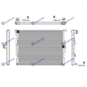 HLADNJAK MOTORA 2.0 BENZIN (600x478) BMW SERIES 3 (F30/F31) SDN/S.W. (2012-2014) (OEM: 8652495, 8652499, 17118652495)