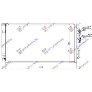 HLADNJAK KLIME BENZIN/DIZEL (600x340x16) (NRF) BMW SERIES 3 SDN/S.W. 2012-2014 (F30/F31) (OEM: 64506804722, 64509288940)