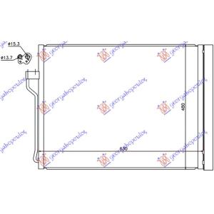 HLADNJAK KLIME BENZIN (59.5x48) T.VALEO (I GT/) BMW SERIES 6 (F13/12/06) COUPE/CABRIO (2011-2015) (OEM: 64536805452, 64539189238, 64539219843)