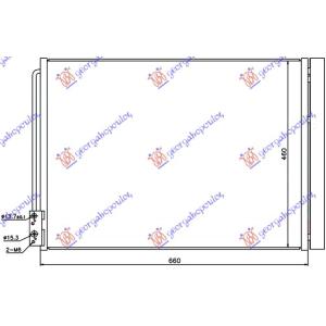 HLADNJAK KLIME 625x470x16 BEHR (&GT/F07) BMW SERIES 6 (F13/12/06) COUPE/CABRIO (2011-2015) (OEM: 64509149395, 64509389417, 64509391489)