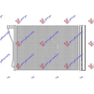 HLADNJAK KLIME 4.4M5 BENZIN (625x410x16) BMW SERIES 6 (F13/12/06) COUPE/CABRIO (2011-2015) (OEM: 17112284243, 17119389419, 64509109725)