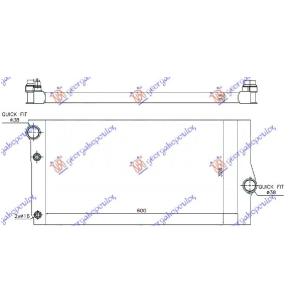 HLADNJAK MOTORA DIZEL GT/F07 (60x31) (BEHR) BMW SERIES 6 (F13/12/06) COUPE/CABRIO (2015-2017) (OEM: 17117805627, 17118509175)