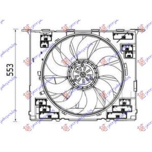 VENTILATOR 2.0-3.0 BENZIN (484mm) (400W) 4P BMW SERIES 6 (G32) GR. TOURISMO (2017-2020) (OEM: 17427933875, 17427953401, 17427953569)