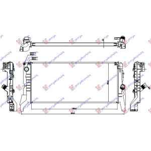 HLADNJAK SVI MODELI DIZEL A/T (680x320x26) BMW SERIES 2 (F45/F46) ACTIVE/GRAN TOURER (2014-2017) (OEM: 7617636, 7617637, 17117617636)