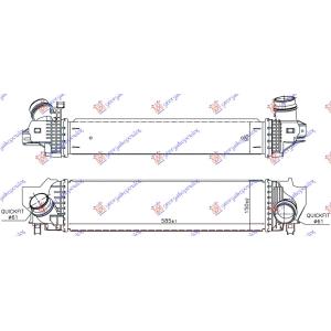 HLADNJAK INTERCOOLERA DIZEL 2.0 (220i) BENZIN BMW SERIES 2 (F45/F46) ACTIVE/GRAN TOURER (2017-) (OEM: 7617598, 17517617598)